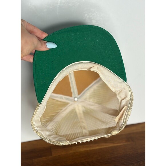 Vintage Gene Autry Roping Club Snapback Cap Hat Trucker Green Western Cowboy - Picture 7 of 8